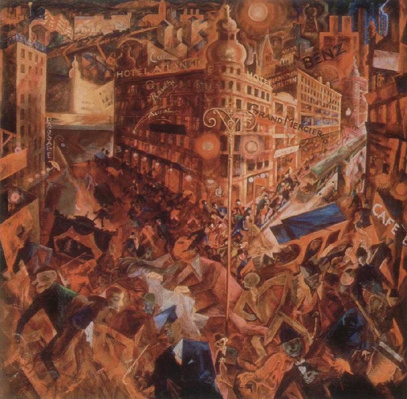 george grosz metropolis oil painting image
